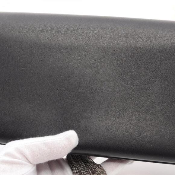SAINT LAURENT Black Monogram Leather Clutch Bag - Picture 7 of 9